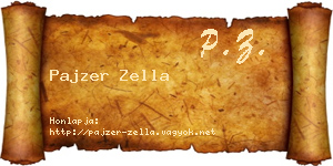 Pajzer Zella névjegykártya